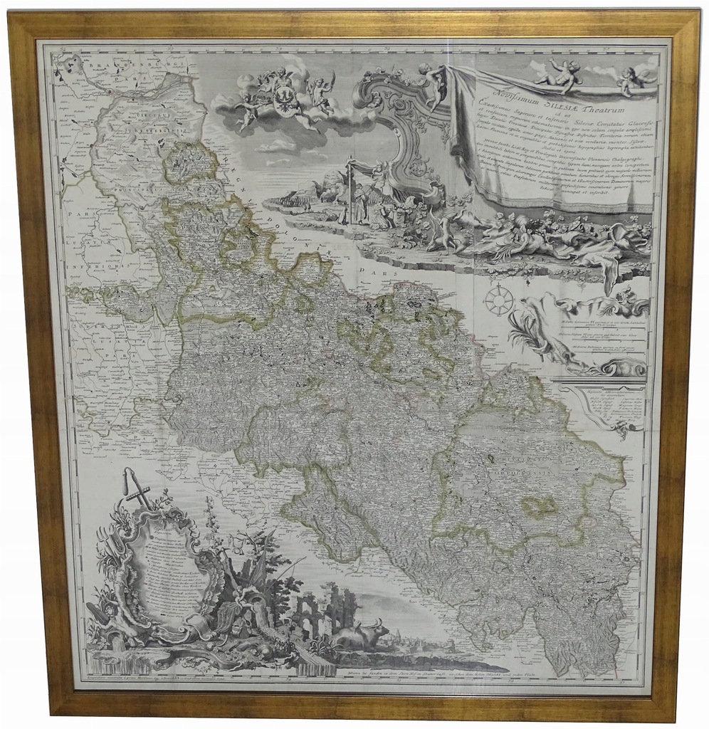 Śląsk NOVISSIMUM SILESIAE THEATRUM Lidl 1745