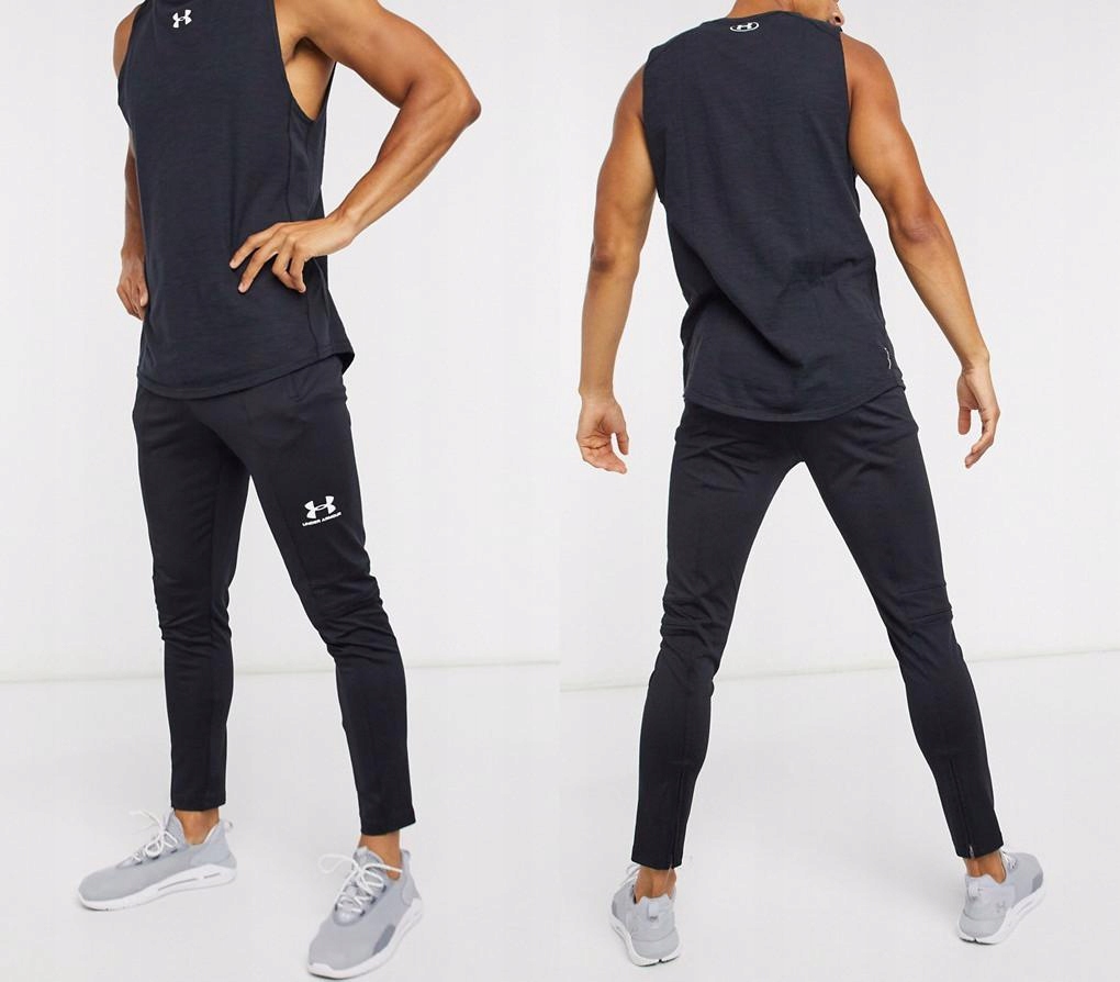 UNDER ARMOUR CZARNE SPODNIE JOGGERY LOGO (2XL)