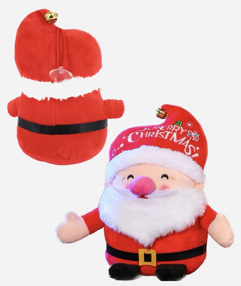 DUŻY Mikołaj maskotka pluszowa świąteczna 35cm