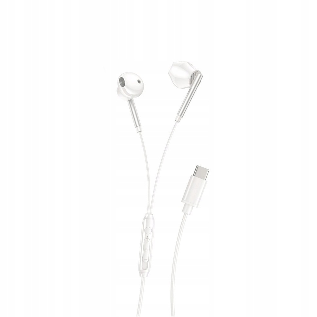 XO słuchawki przewodowe EP66 USB-C douszne białe