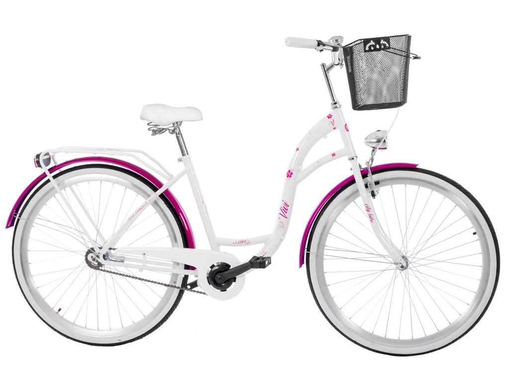 ROWER MIEJSKI 26 CALI DAMSKI POLSKI DAMKA + KOSZYK 7408241050