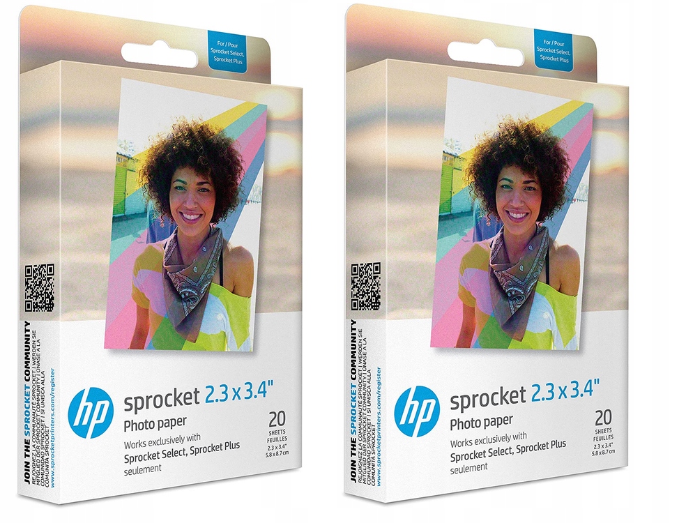 HP Sprocket papier fotograficzny 40szt 2,3x3,4''
