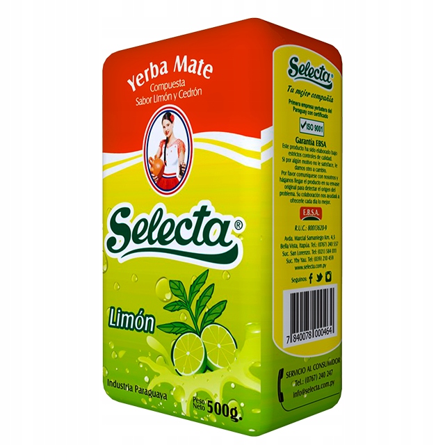 Yerba Mate Selecta Limon 500g