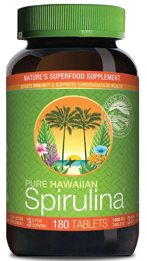 Hawajska Spirulina Pacifica 1000 mg (180 tabl.)