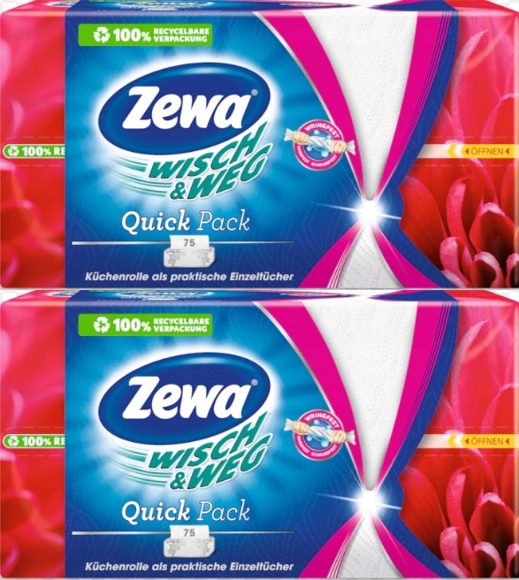 ZEWA WISCH WEG QUCK PACK PAPIER KUCHENNY2X75 DN100