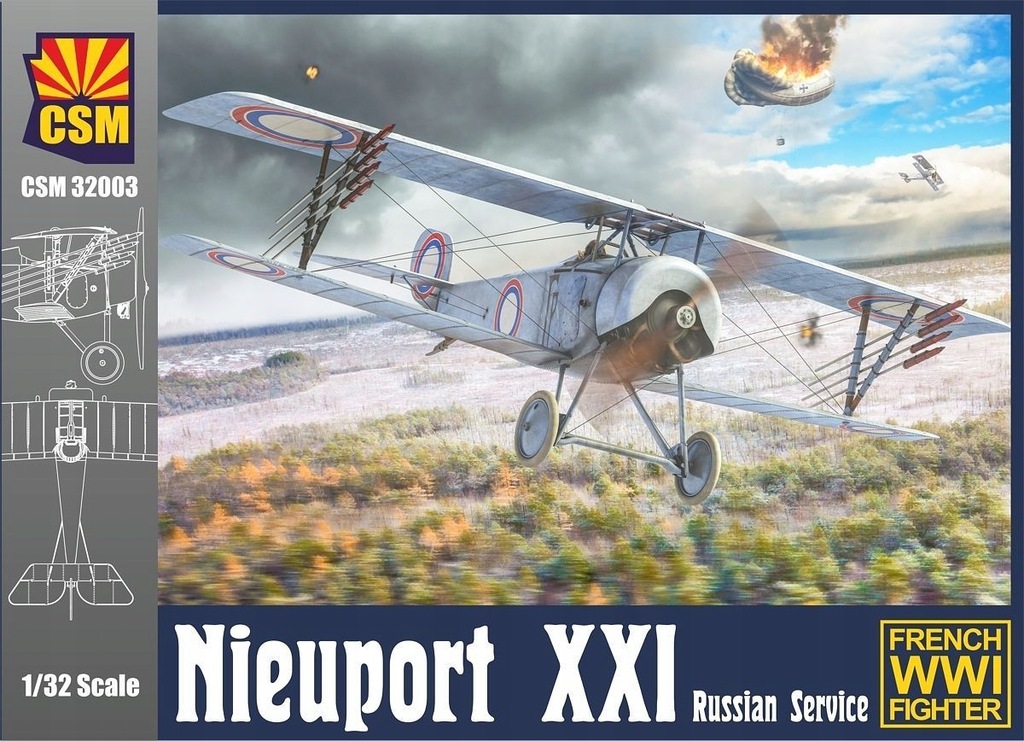 Nieuport XXI Copper State Models CSM 32003 w 1/32