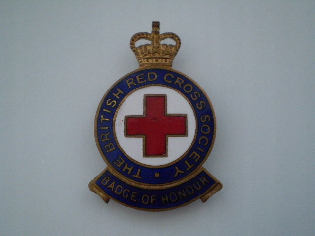 odznaka British Red Cross - Czerwony Krzyż