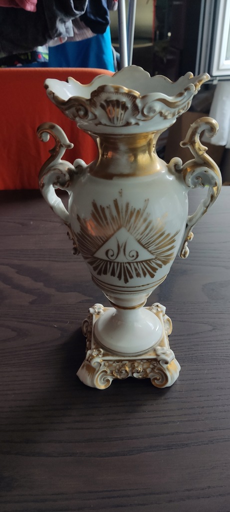 Amfora waza porcelana EMPIRE złocenia 1800 rok !