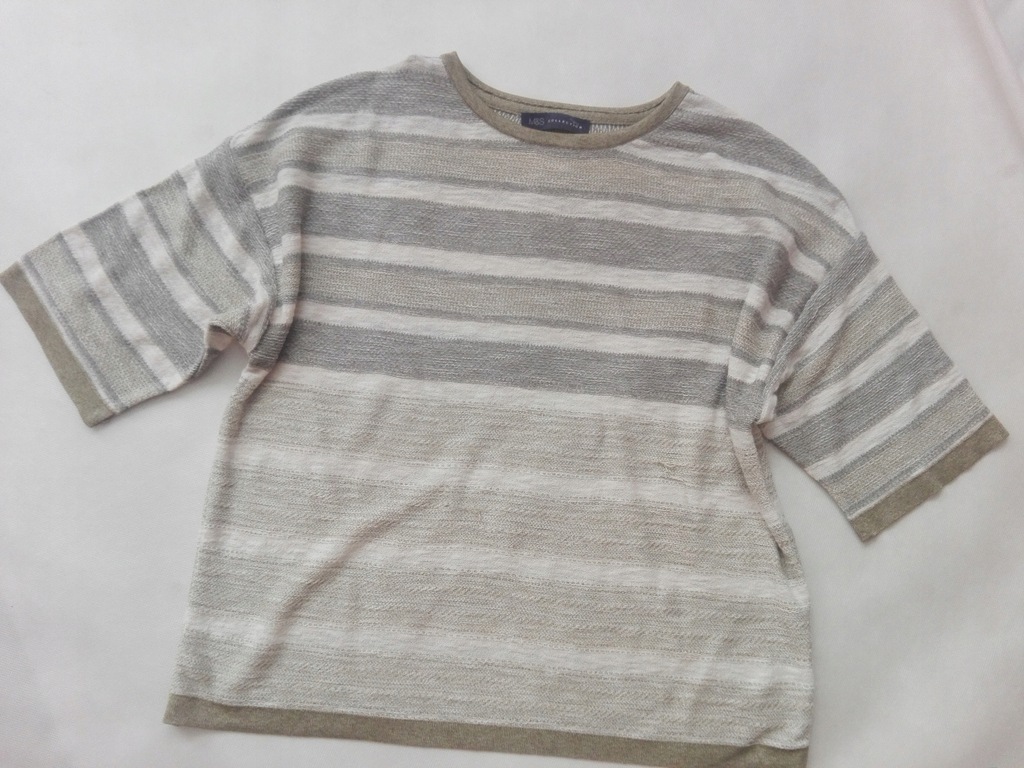 sweter OVER ZŁOTA LAMÓWKA 44 XXL M&S