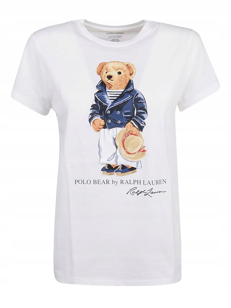 RALPH LAUREN KOBIET BIAŁY T-SHIRTY L INT