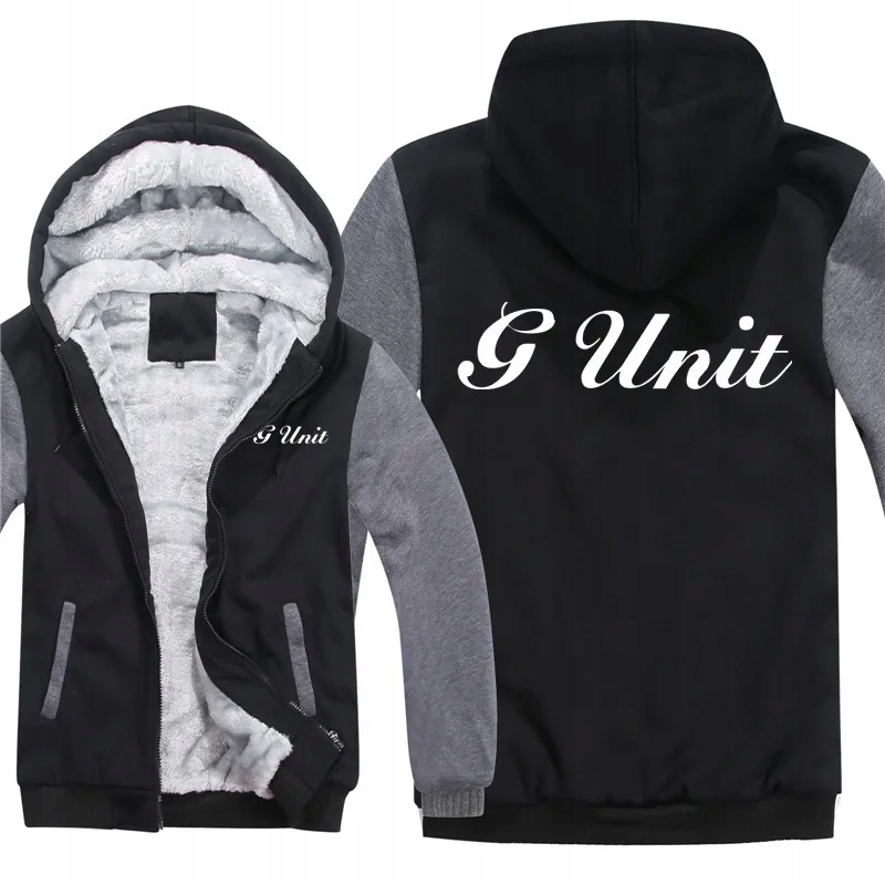 Cent Rap G Unit bluzy męskie zimowe płaszcze z polar, XXL