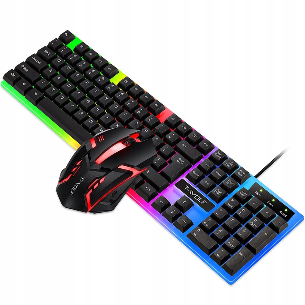 Купить ИГРОВОЙ КОМПЛЕКТ КЛАВИАТУРА МЫШЬ RGB С ПОДСВЕТКОЙ: отзывы, фото, характеристики в интерне-магазине Aredi.ru