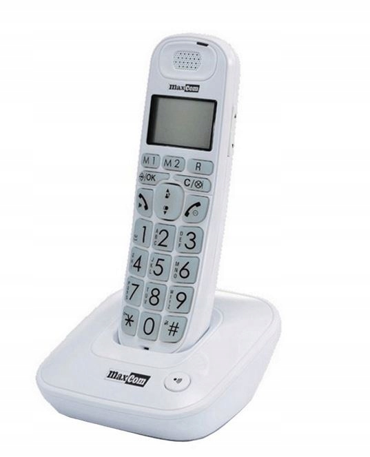 Купить Беспроводной телефон MAXCOM MC6800, белый: отзывы, фото, характеристики в интерне-магазине Aredi.ru