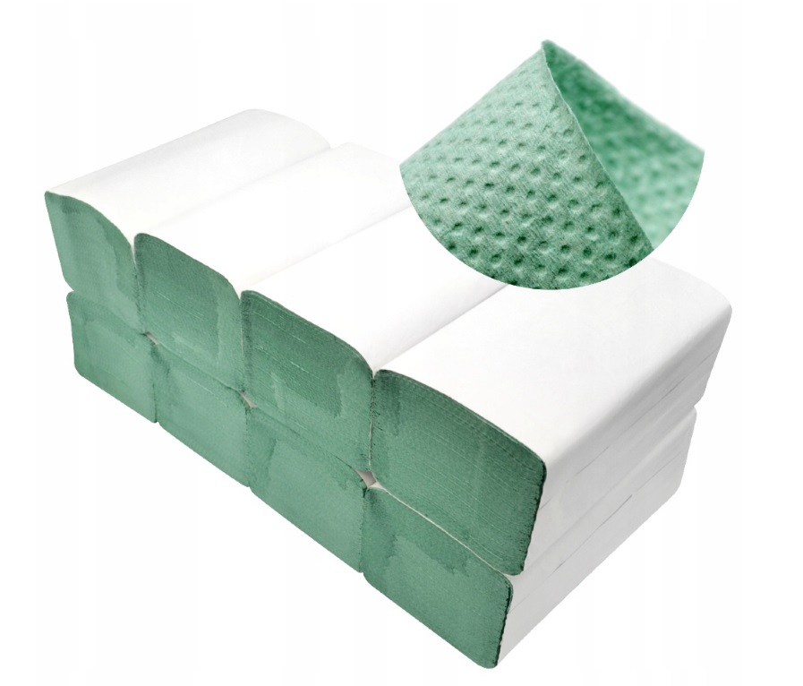 Papier ręcznikowy ZZ zielony karton 12szt