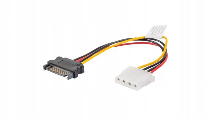 Kabel SATA zasilający (M) -MOLEX(F) 15cm CA-SAHD-10CU-0015