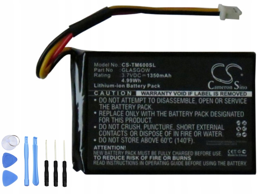 Bateria CS-TM600SL do TomTom F54629631