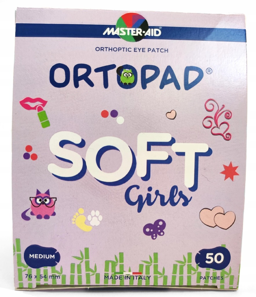 Ortopad SOFT for Girls Medium (5 wzorów) 50 szt.