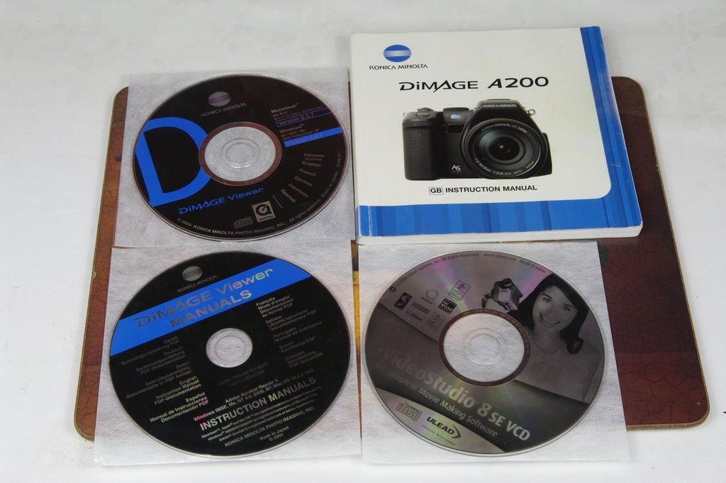 Minolta Dimage A200-instrukcja +oprogramowanie