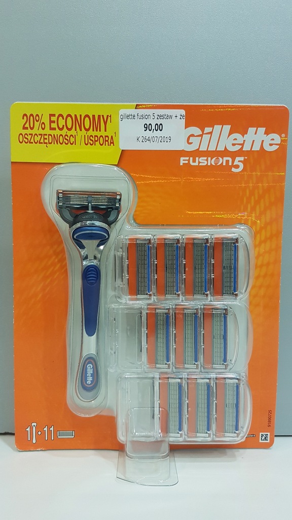 Gillette FUSION 5 maszynka + 11 wkładów