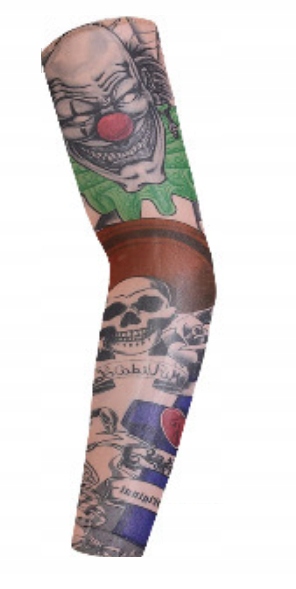 TATUAŻ RĘKAW TATTOO w chuście CLOWN CZACHA A24