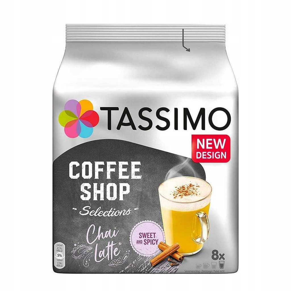 Tassimo, Chai Latte, 24 kapsułki kawy (3x8)