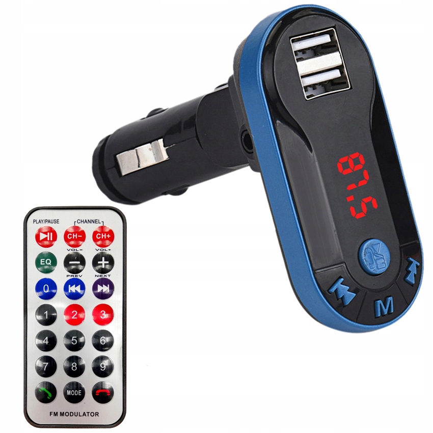 Купить FM-ПЕРЕДАТЧИК 2x USB ЗАРЯДНОЕ УСТРОЙСТВО BLUETOOTH ПУЛЬТ MP3: отзывы, фото, характеристики в интерне-магазине Aredi.ru