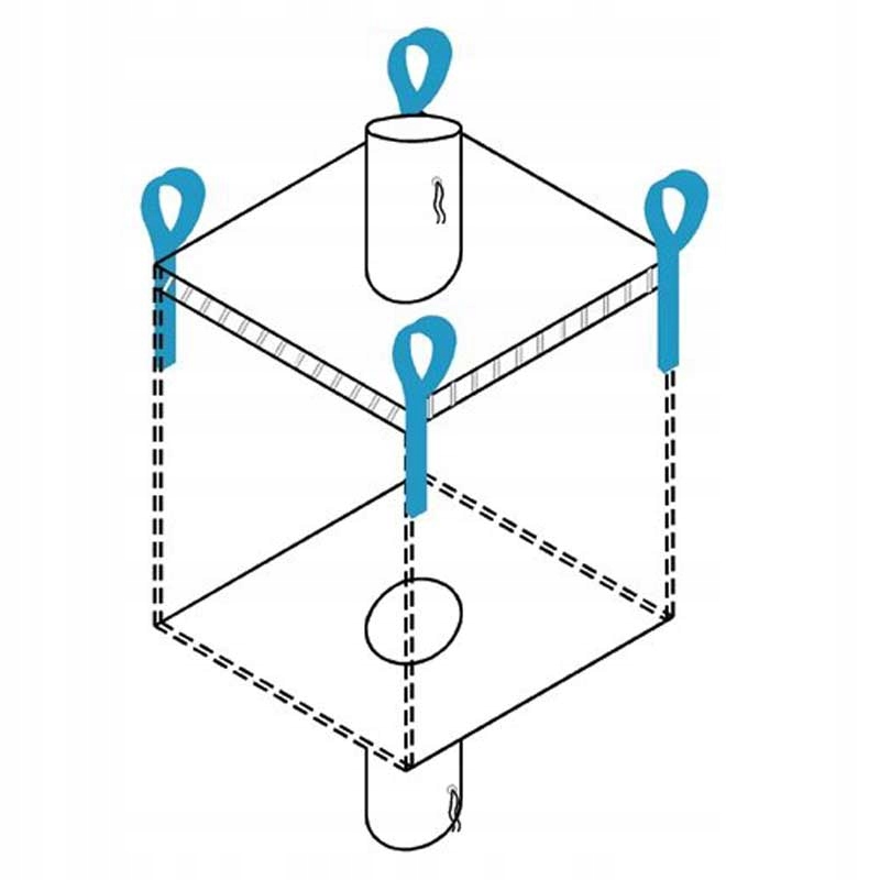Big Bag Worek 90x90x75 Góra lej dół lej 1000 kg