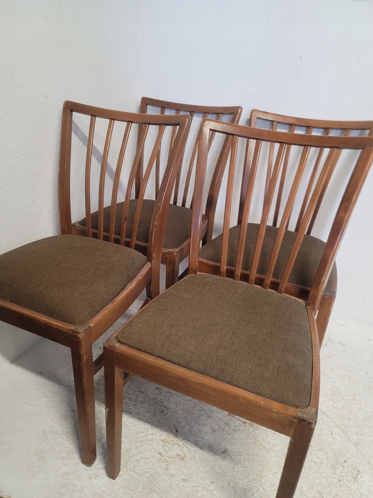 Krzesła Drewniane Vintage Retro