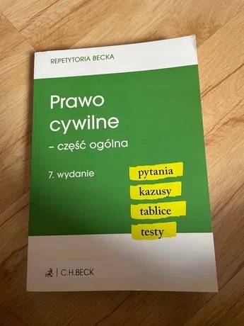 Prawo cywilne część ogólna Repetytorium Becka