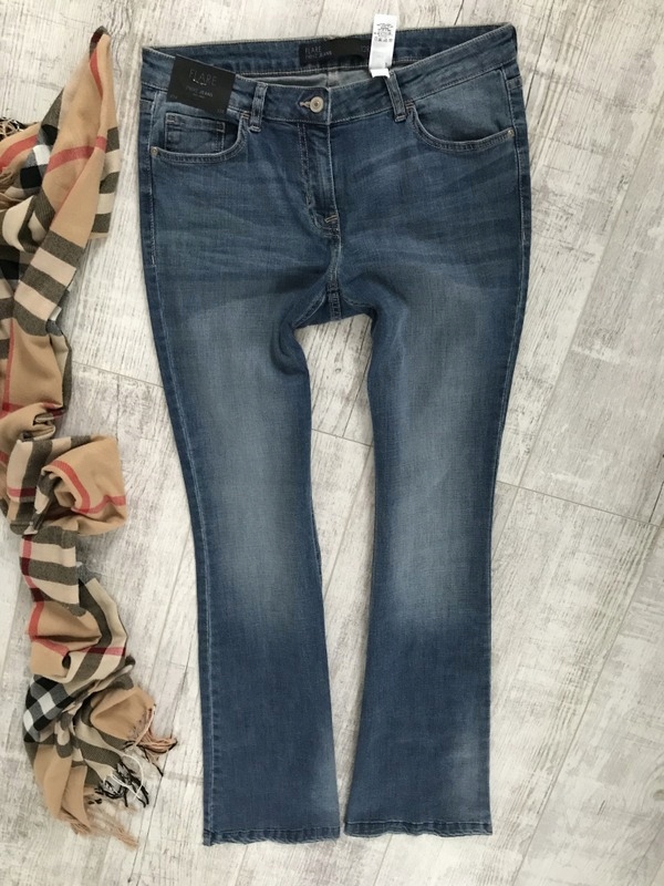 NEXT__spodnie jeans FLARE stretch__40 L