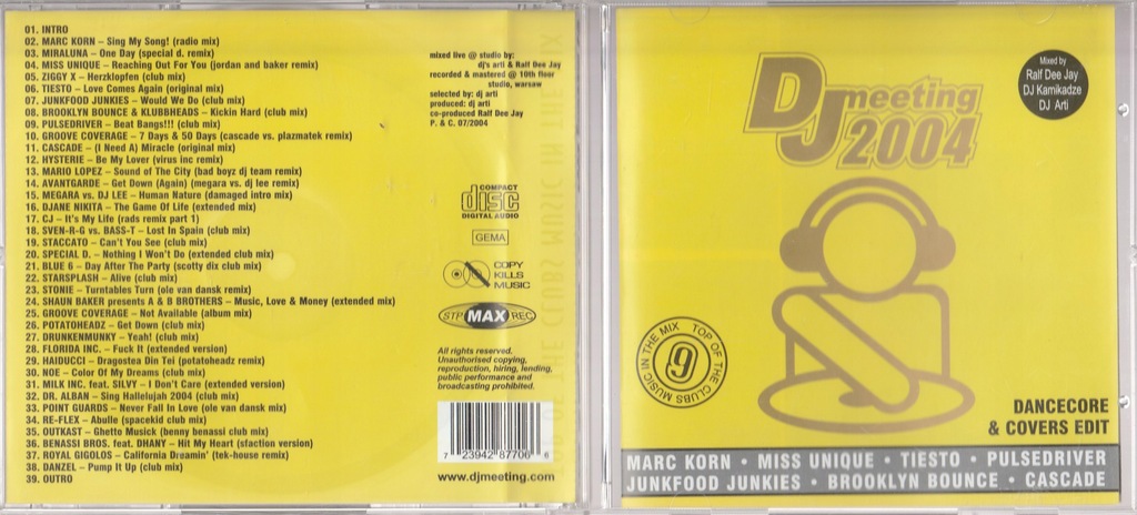 CD Various - DJ Meeting 2004 - Mix Vol.9 ______ - 12278704609