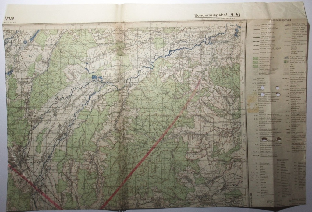 Mapa Bolechów, Hołyń, Krechowice, Czerteż, UKRAINA, KRESY WSCHODNIE, 1941