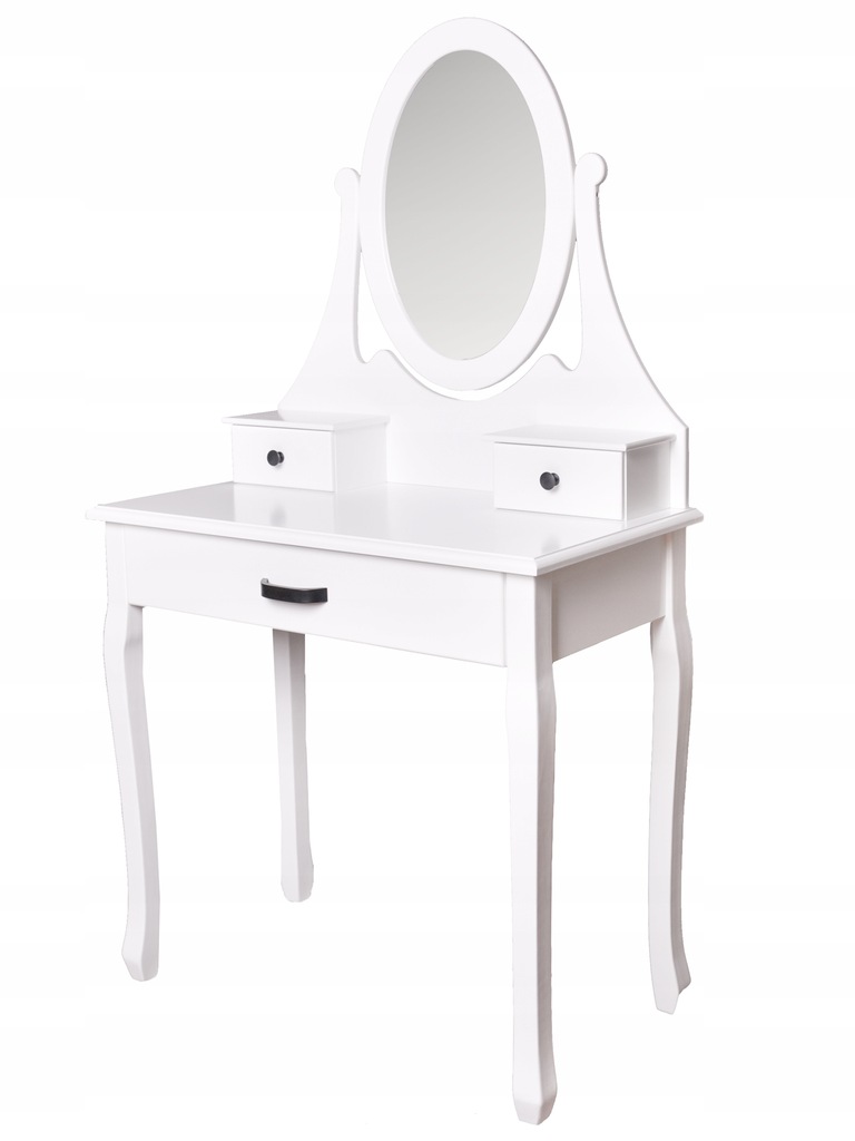 Toaletka kosmetyczna z lustrem+taboret 3 szuflady