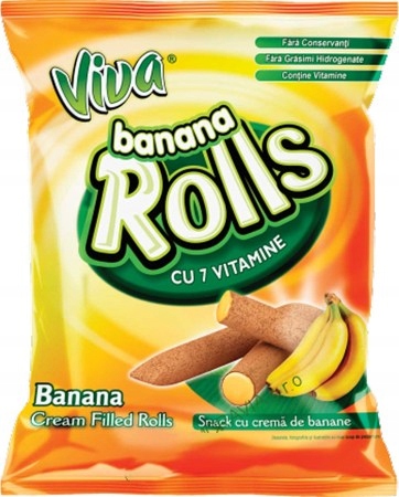 Viva Rolls z kremem bananowym 100g