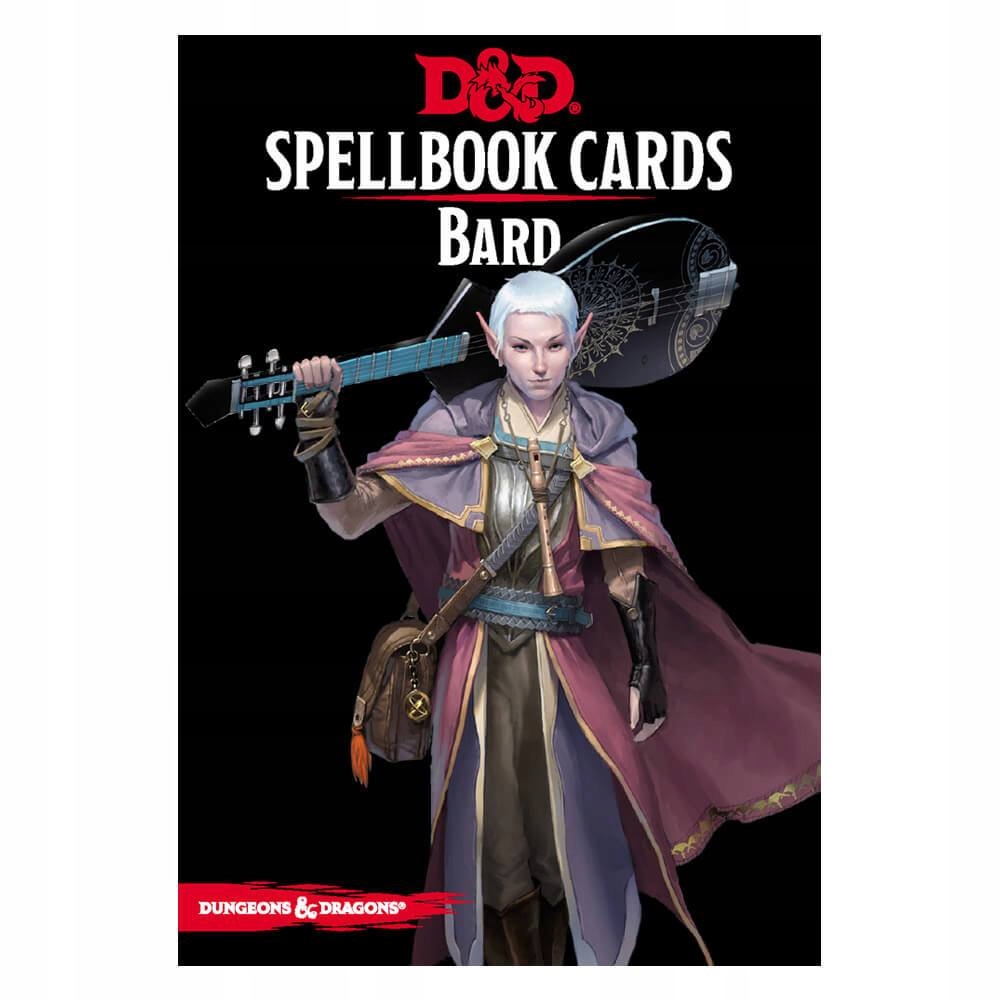 D&D 5.0 Spellbook Cards Bard - karty czarów