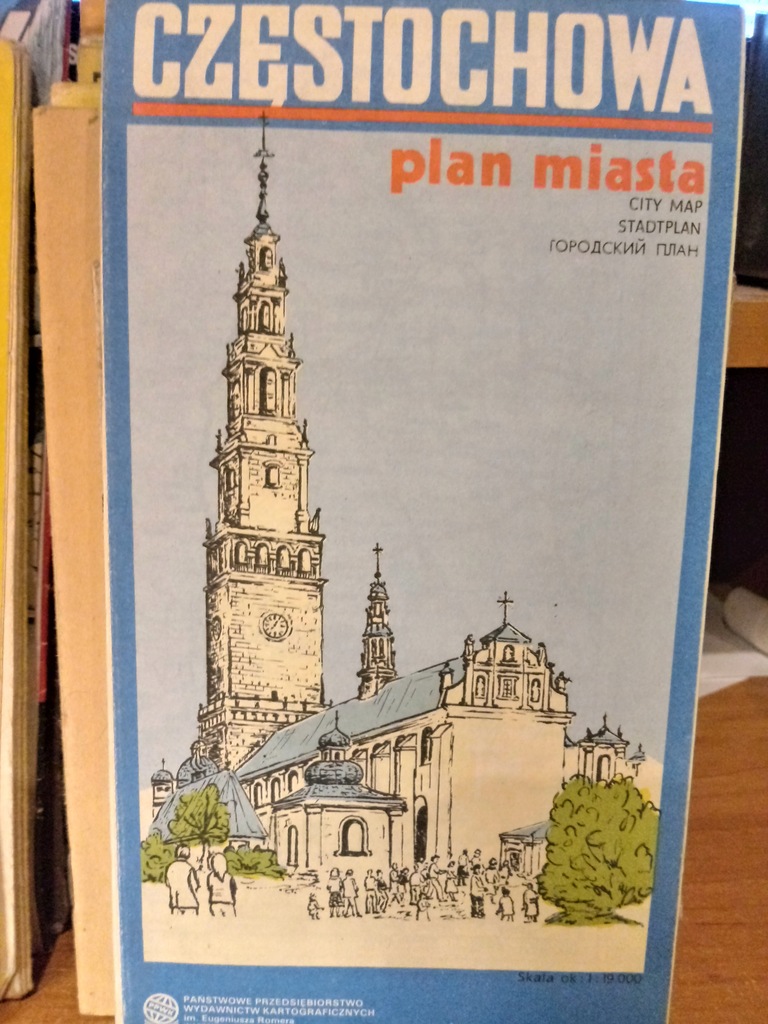 Częstochowa plan miasta / b