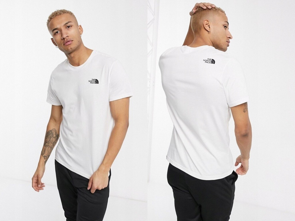 The North Face Simple Dome Biały t-shirt z logo L