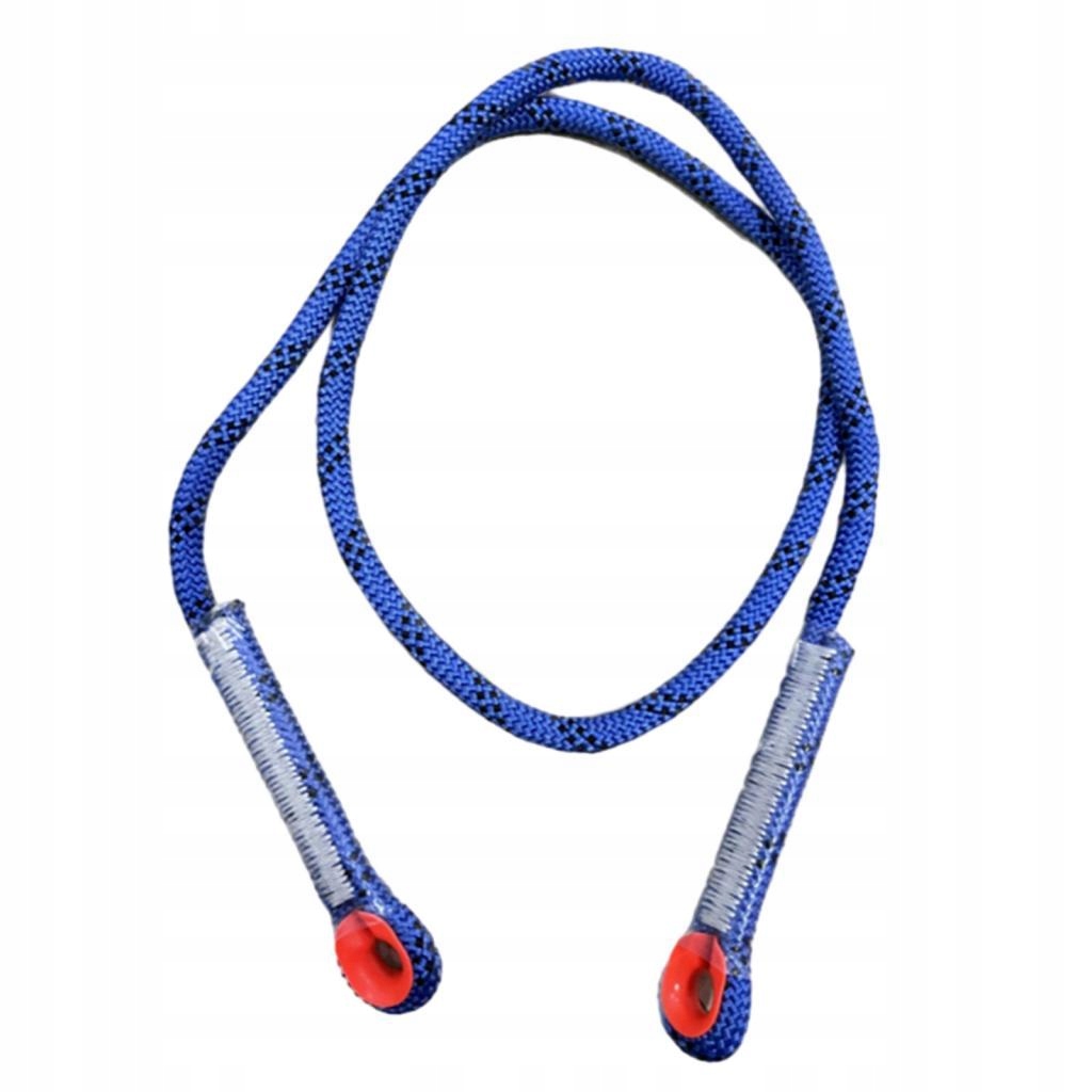 Climbing Knotted Pre sewn Eye Prusik Loop Cord Static Rope Blue 150cm