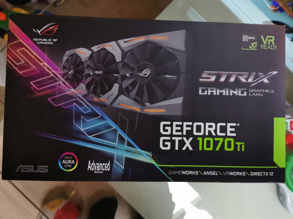 Купить ASUS GTX 1070ti STRIX ROG GAMING ADVANCED 8 ГБ GW!: отзывы, фото, характеристики в интерне-магазине Aredi.ru