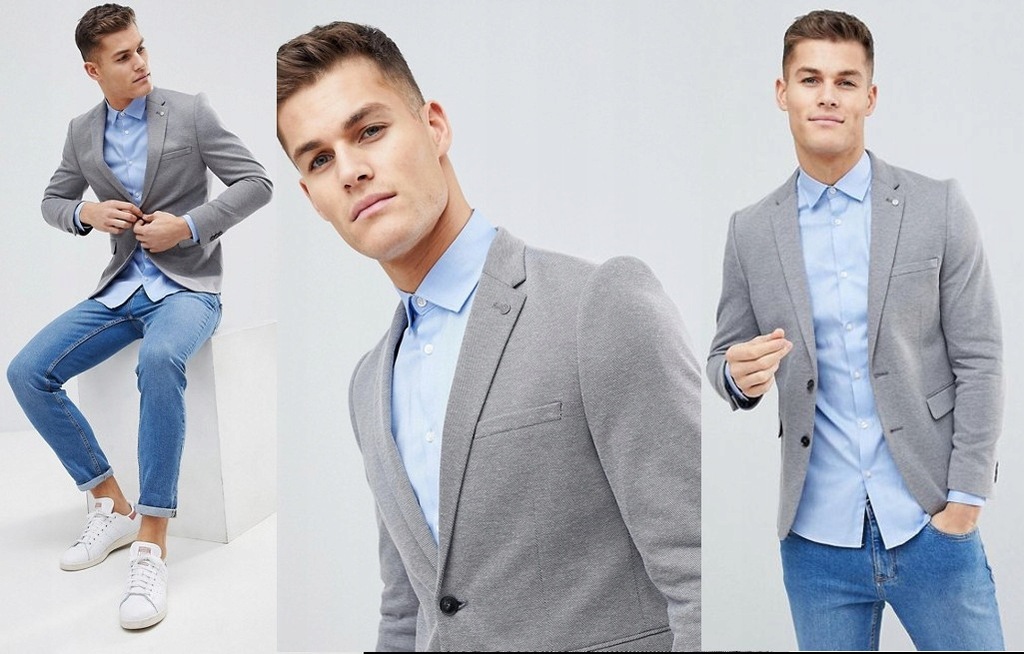 C67 BURTON MENSWEAR MARYNARKA MĘSKA 42R 107 CM