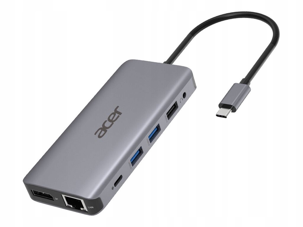 ACER 12-IN-1 TYPE-C 2xUSB3.2 2xUSB2.0 2xHDMI DP Type C PowerDelivery SD Car