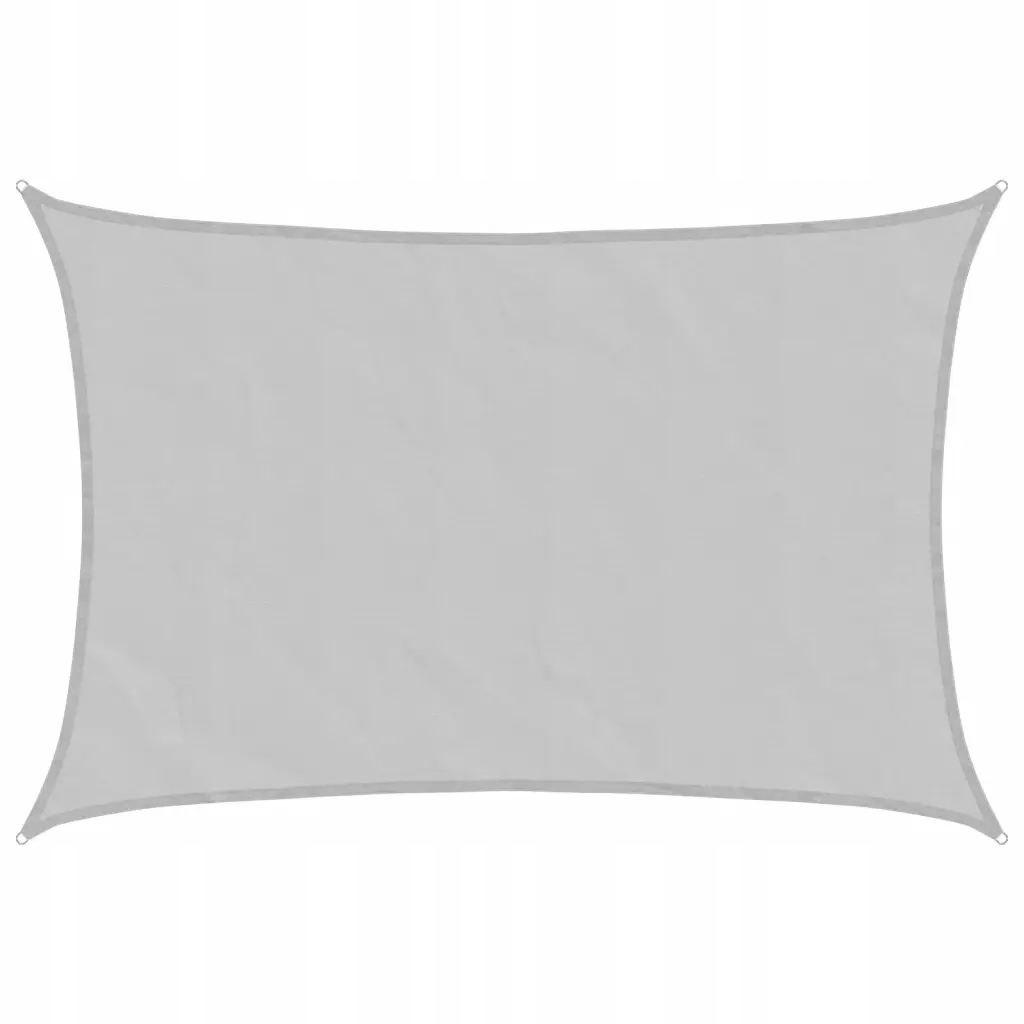 vidaXL Żagiel przeciwsłoneczny, jasnoszary, 5x3,5 m, 100% poliester