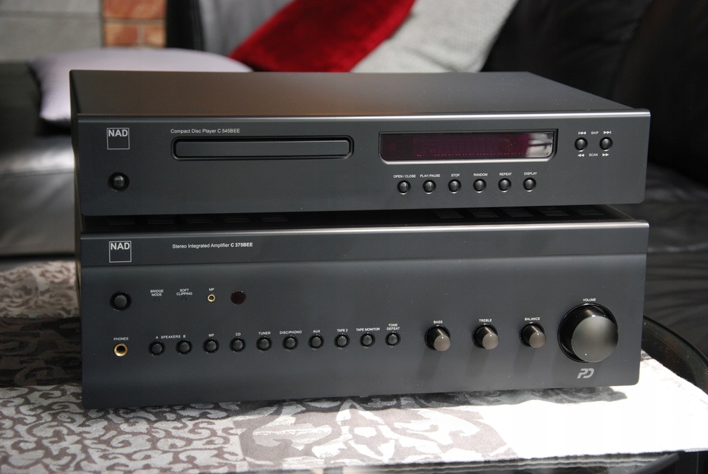 NAD C375BEE + C545BEE wzmacniacz i odtwarzacz CD