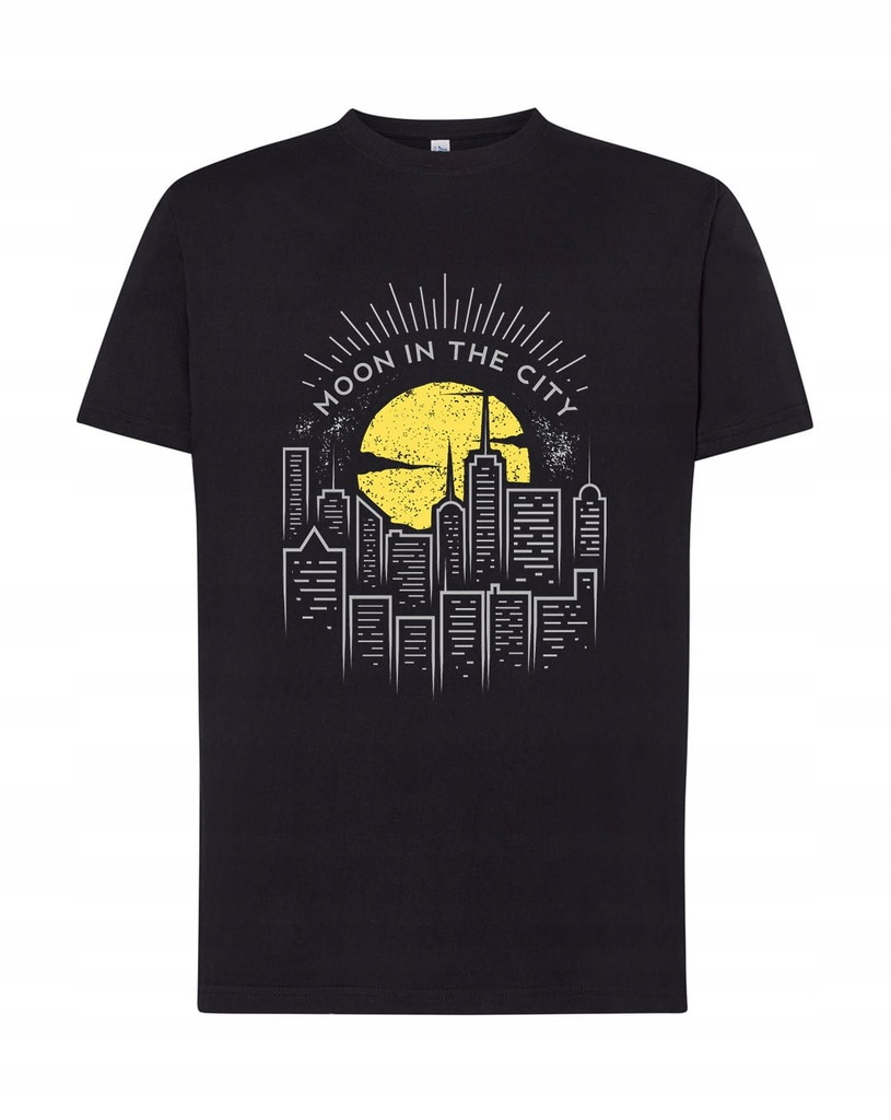 T-Shirt XL Księżyc w mieście - Koszulka z grafiką miasta