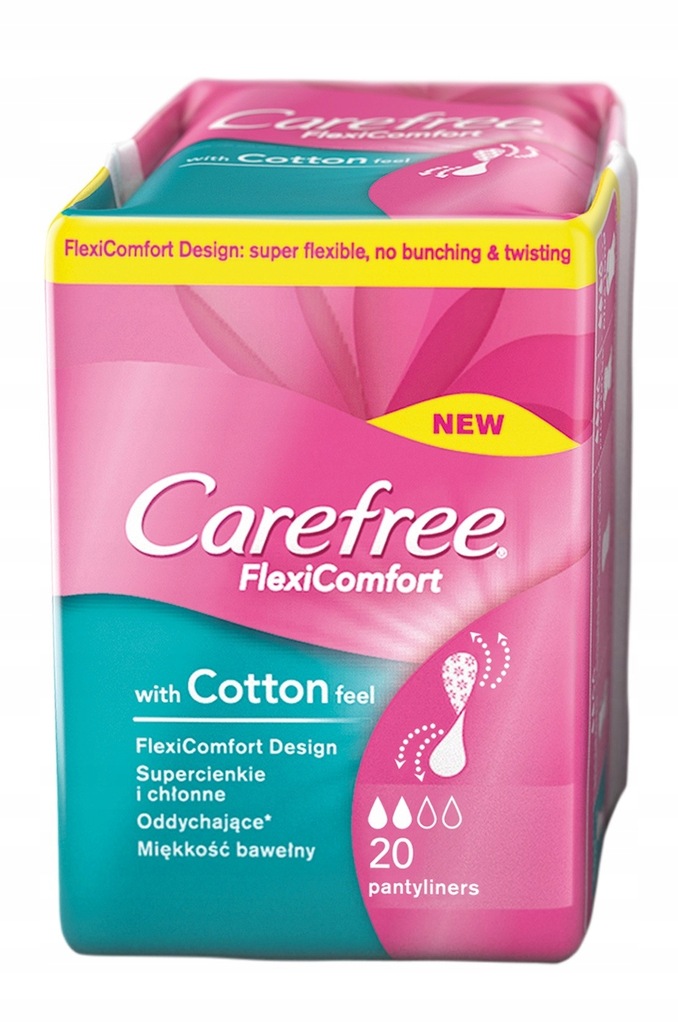 Carefree Flexi Comfort Wkładki higieniczne 1op.20s