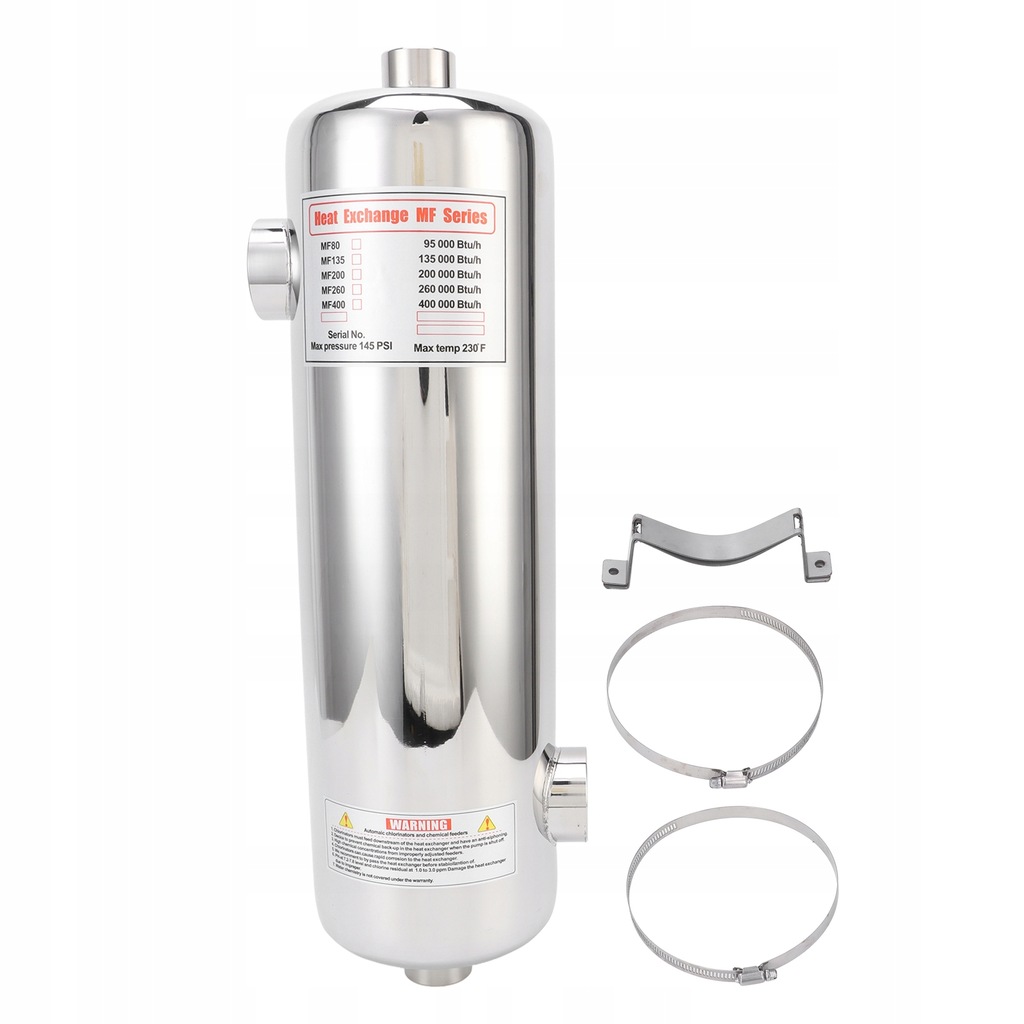 WYMIENNIK CIEPŁA BASENOWY MF200-60KW SPA OBIEGOW