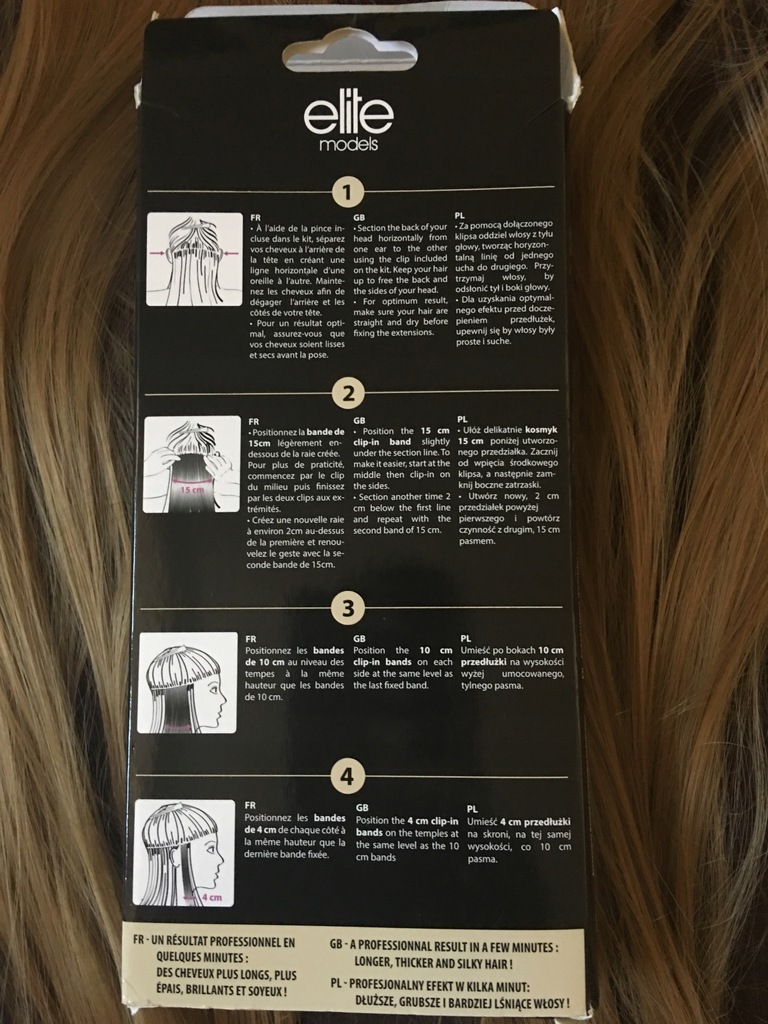 DOCZEPIANE WŁOSY CLIP IN BLOND 55 CM GRATIS TUSZ 7671656003