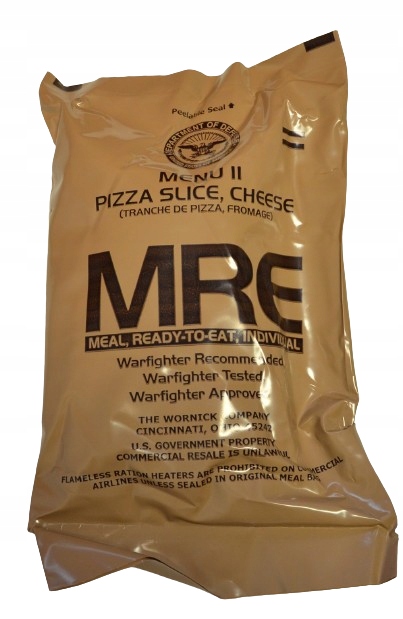 Wojskowa racja żywnościowa USA Army MRE 11 - Pizza z serem