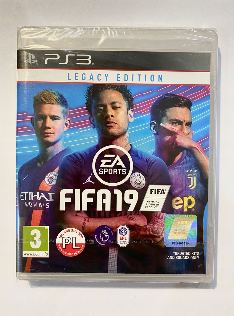 FIFA 19 Legacy Edition PL Nowa PS3