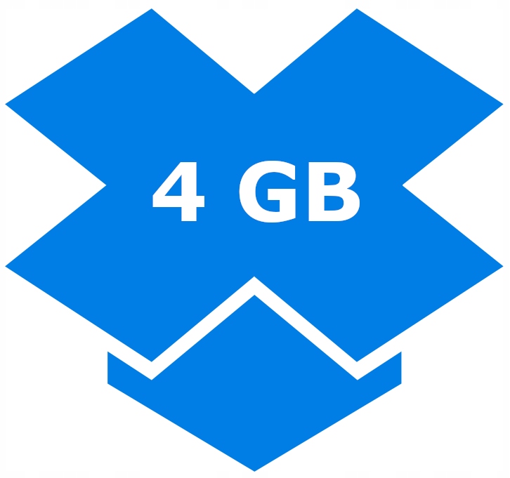 Dropbox konto 4GB